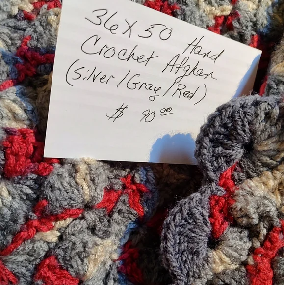 Cozy Red and Gray Textured Blanket